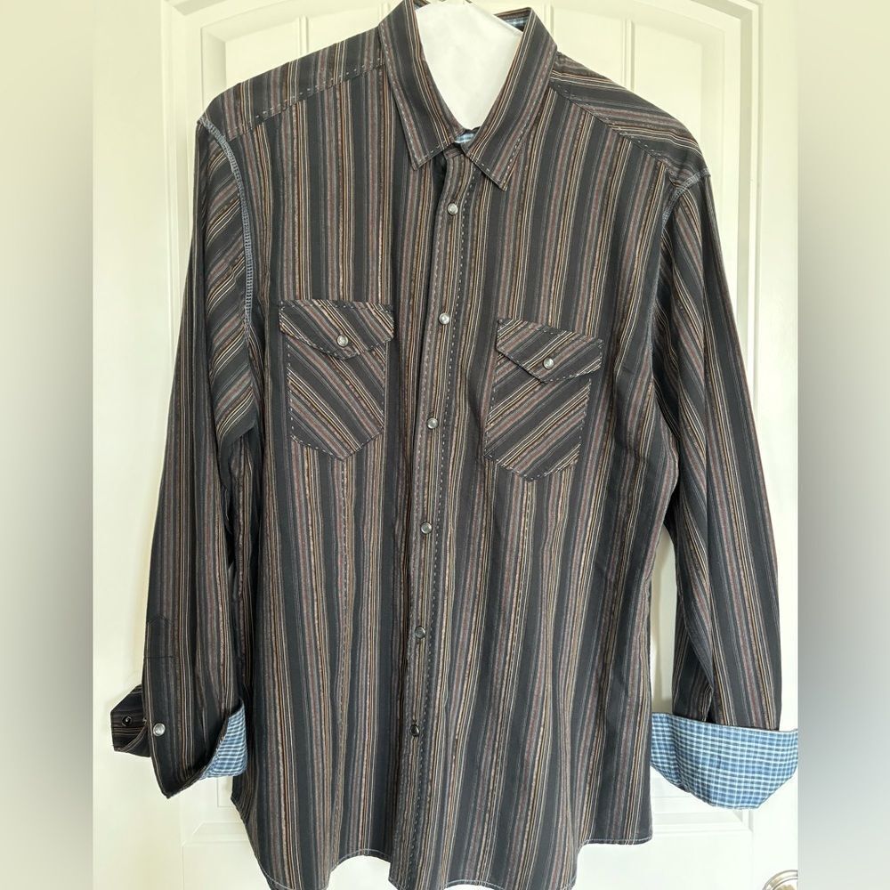 Bugatchi Multicolor Striped Shirt